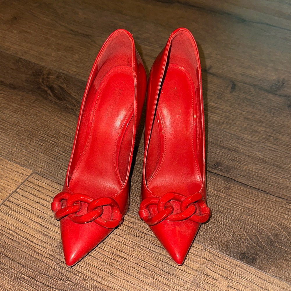 Michael Kors Red Patent Leather Heels